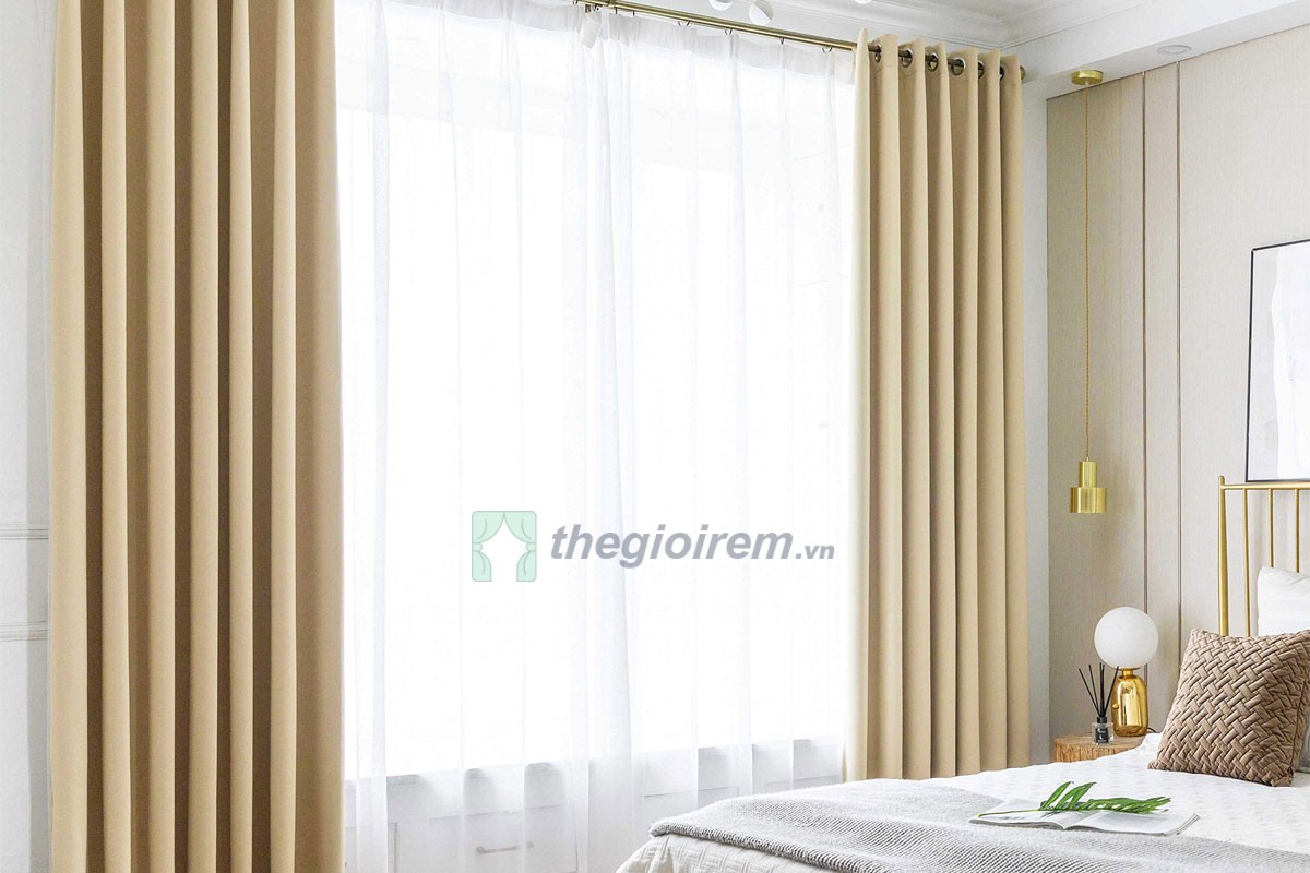 rèm vải 2 lớp chống nắng