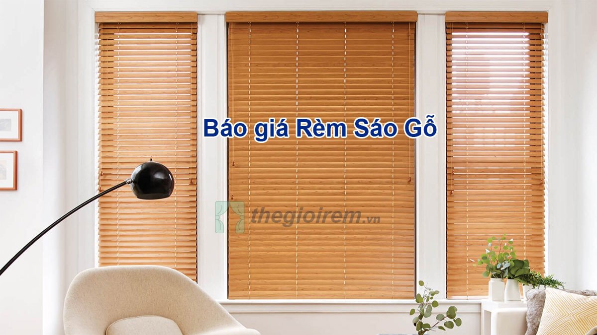 Báo giá rèm sáo gỗ