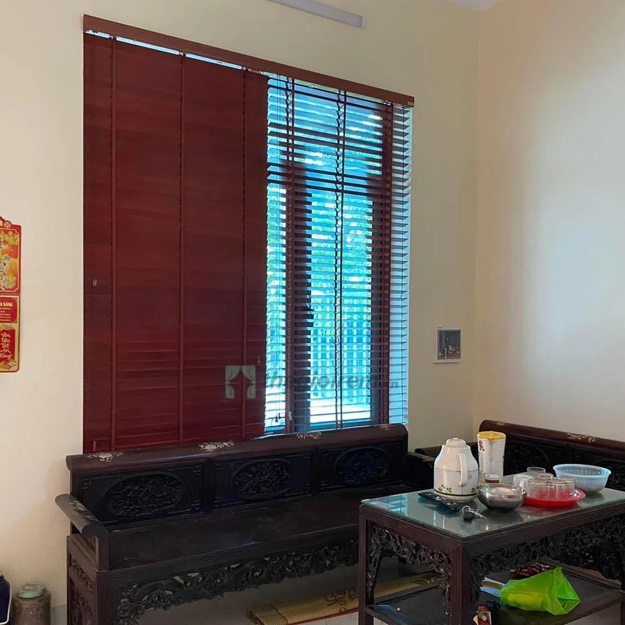 Bộ sưu tập rèm sáo gỗ phòng khách Bộ sưu tập rèm sáo gỗ phòng khách