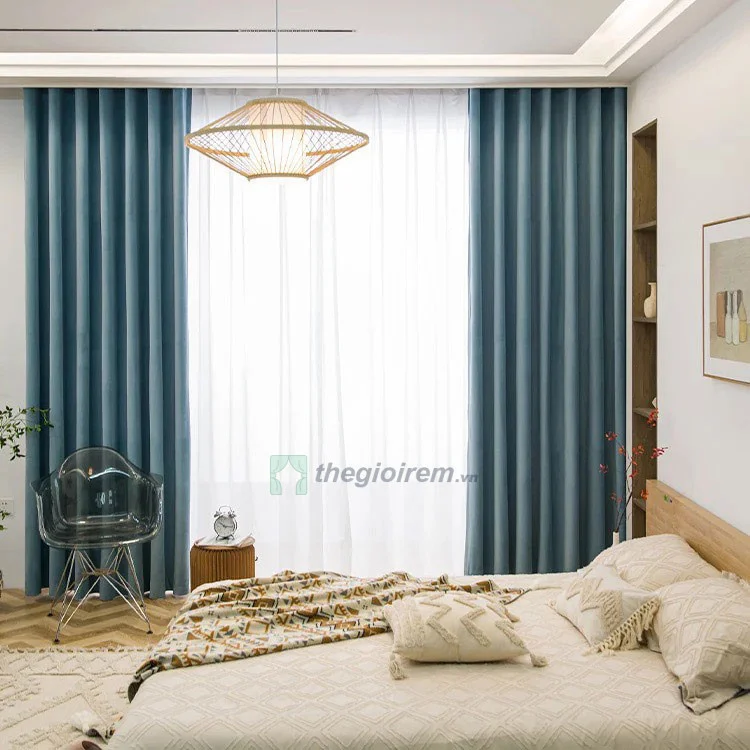 rèm vải che phòng ngủ