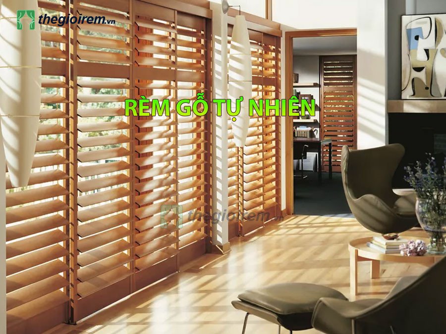 rèm cửa gỗ tự nhiên