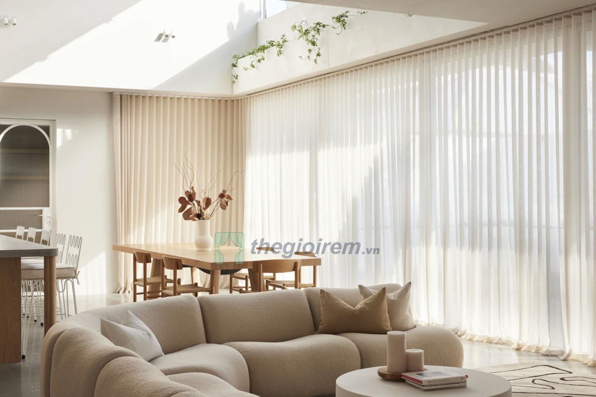 rèm vải 2 lớp chống nắng nóng rèm vải 2 lớp chống nắng nóng