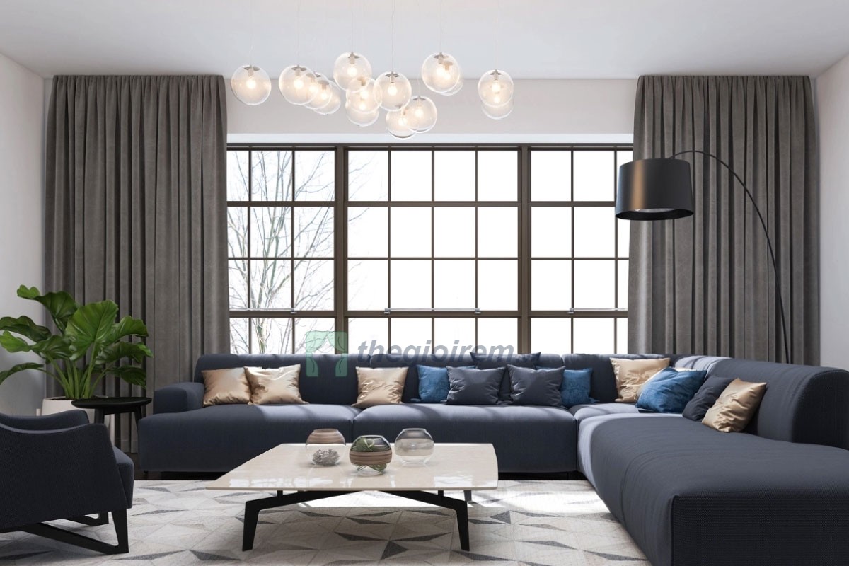 rèm vải 2 lớp chống nắng